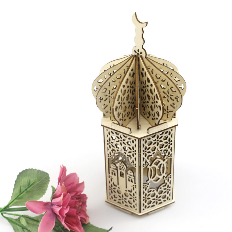 Ramadan Festival Decorative Eooden Crafts Ornaments - Image 3