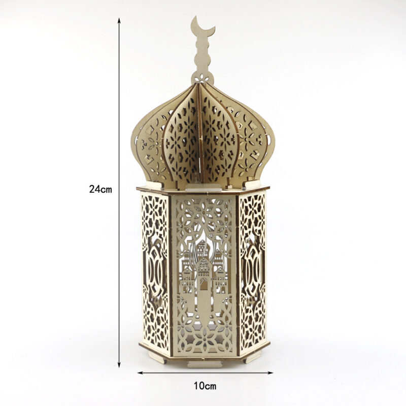 Ramadan Festival Decorative Eooden Crafts Ornaments - Image 2