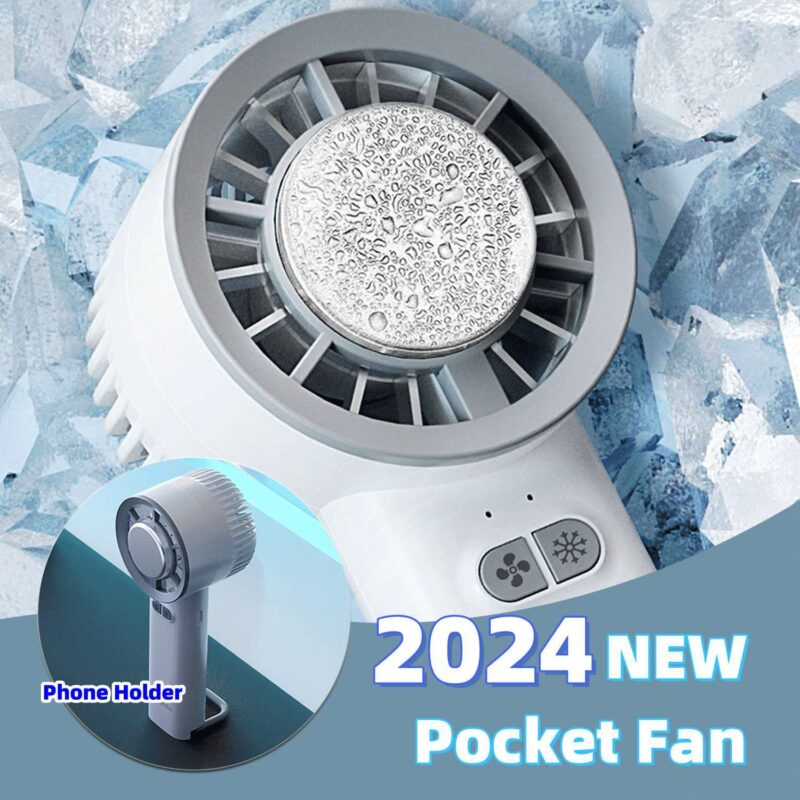 Summer Gadget Handheld Turbo Jet Fan Mini Portable Ice Cold Fan Generation Brushless Motor Wind High Speed Duct Fans Violent Blower - Image 6