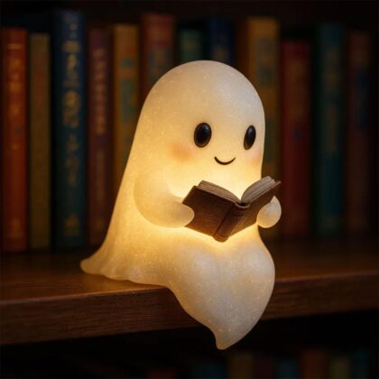 Cute Ghost Reading Lamp Halloween Reading Night Light