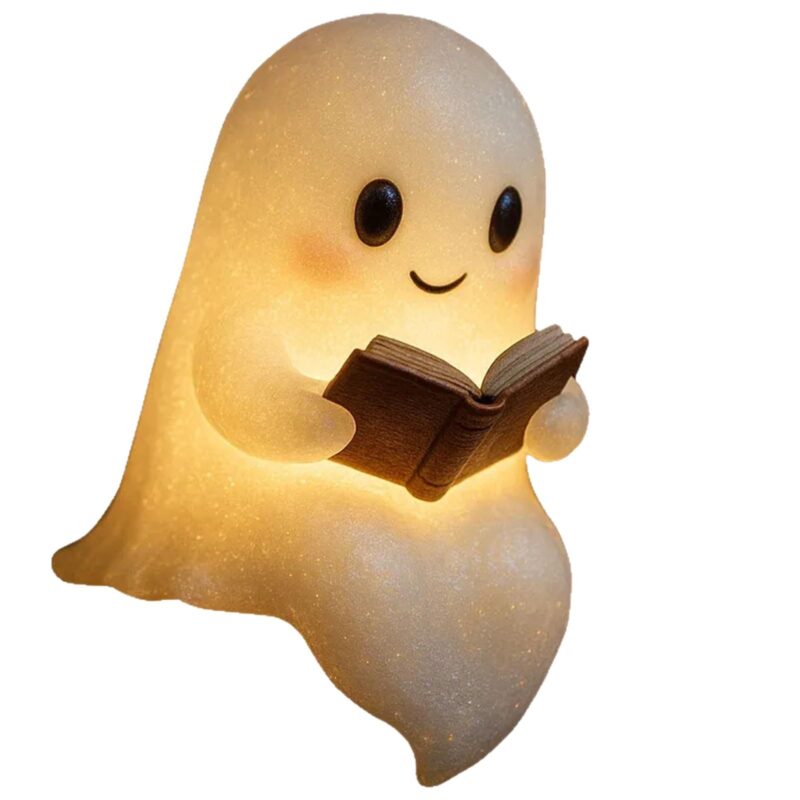 Cute Ghost Reading Lamp Halloween Reading Night Light - Image 5